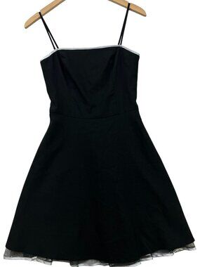 Vintage Masquerade JuniorsFit & Flare Mini Dress Sleeveless Black